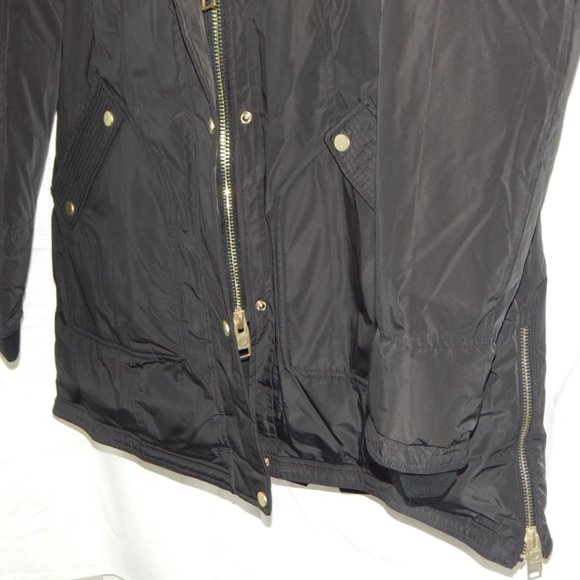 NB Series Nicole Benisti CLAREMONT Shearling Trim Down Coat Black SMALL  NWT… - Picture 10 of 14